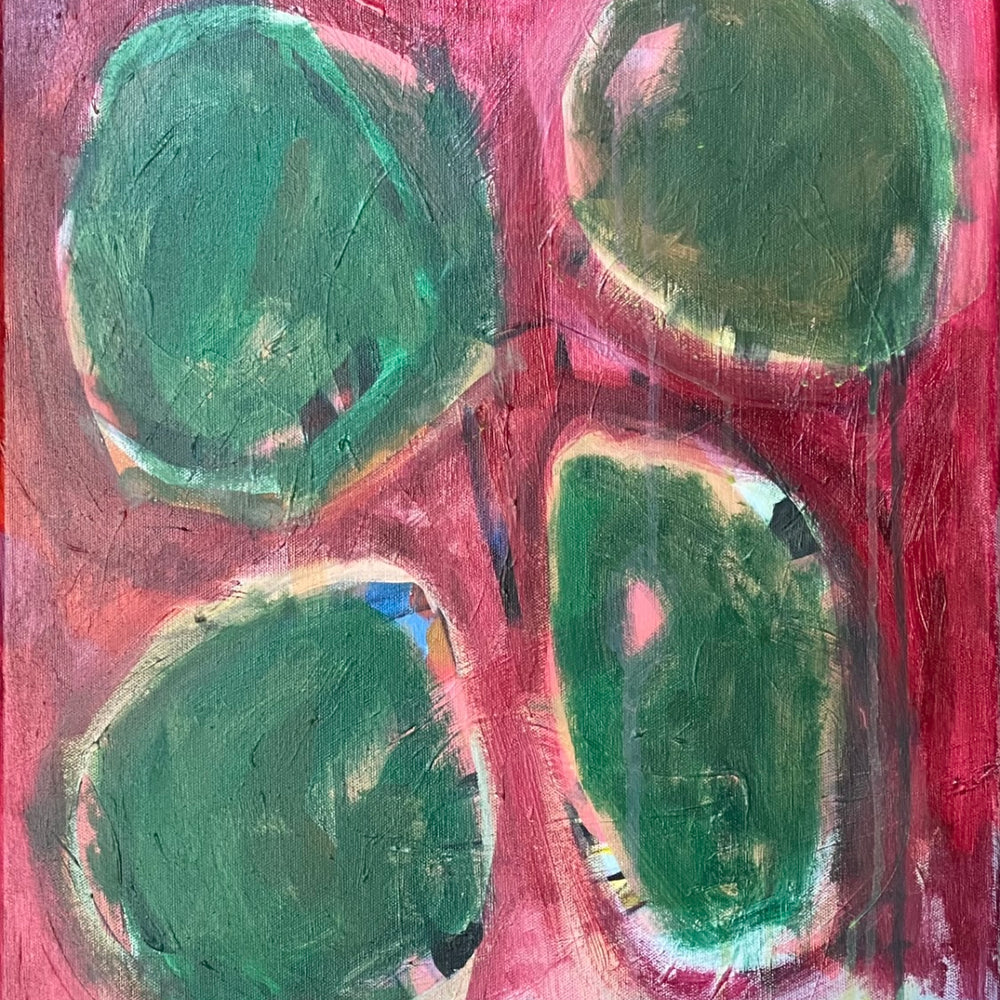 Red and Green Abstract